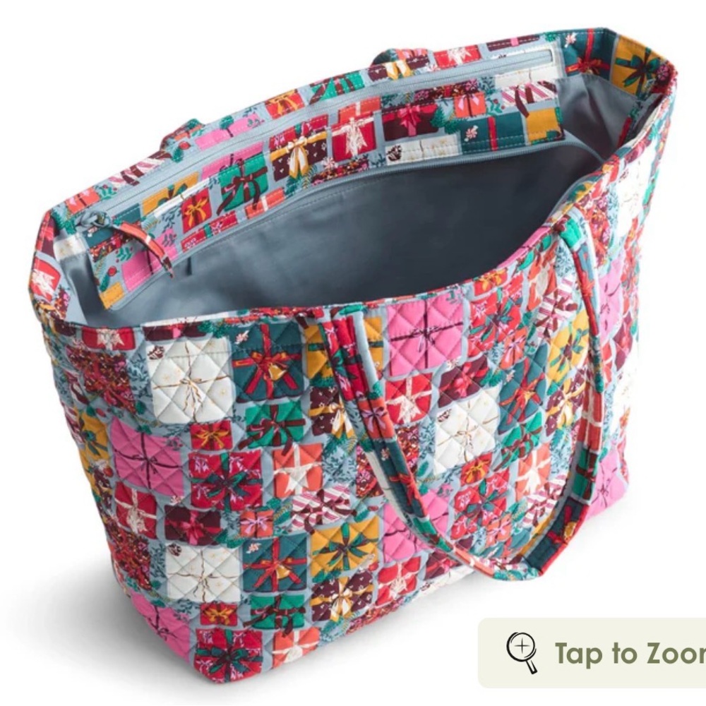 Vera Bradley Quilted Multicolor Patchwork Tote in… - image 1